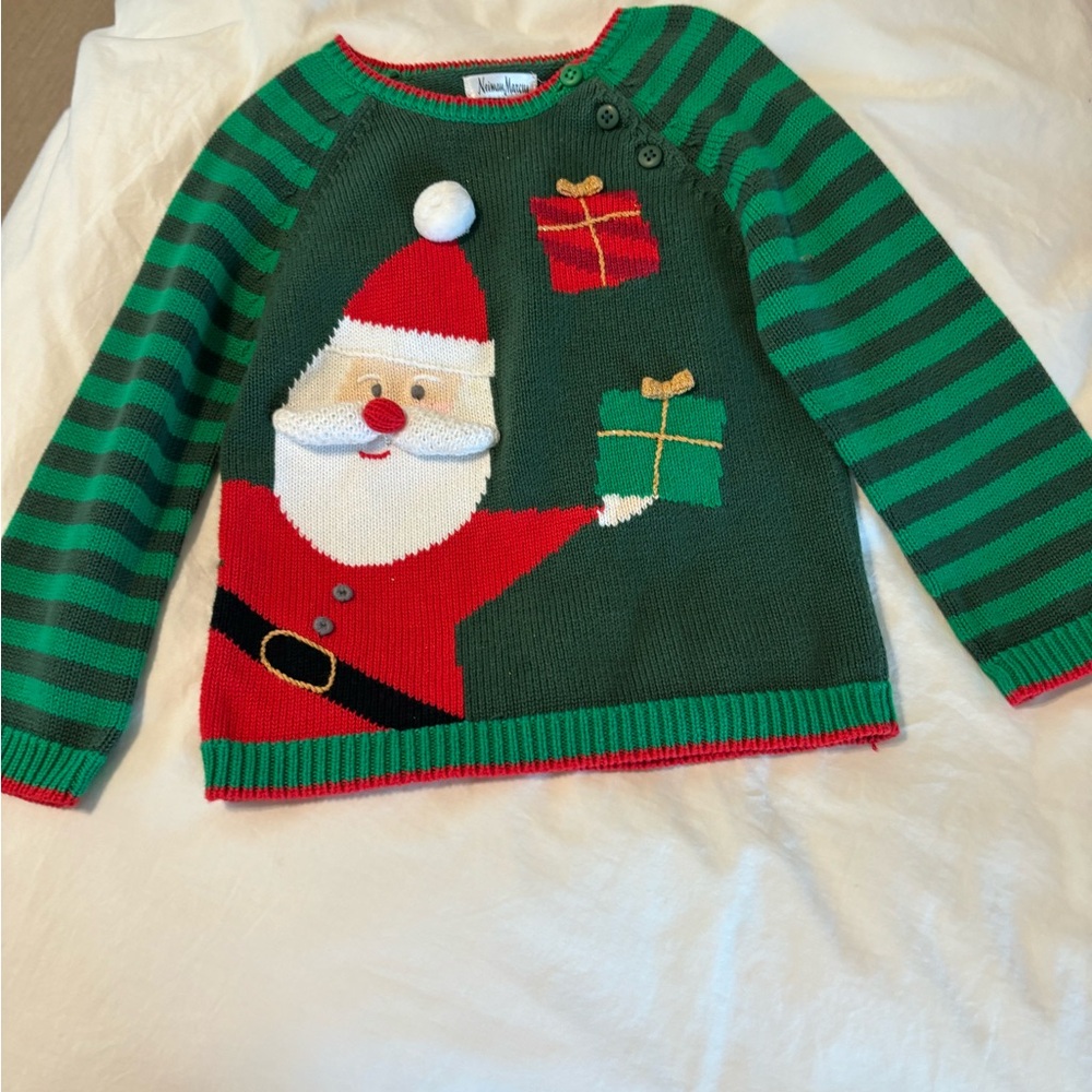 Neina Marcus santa sweater 2/3
